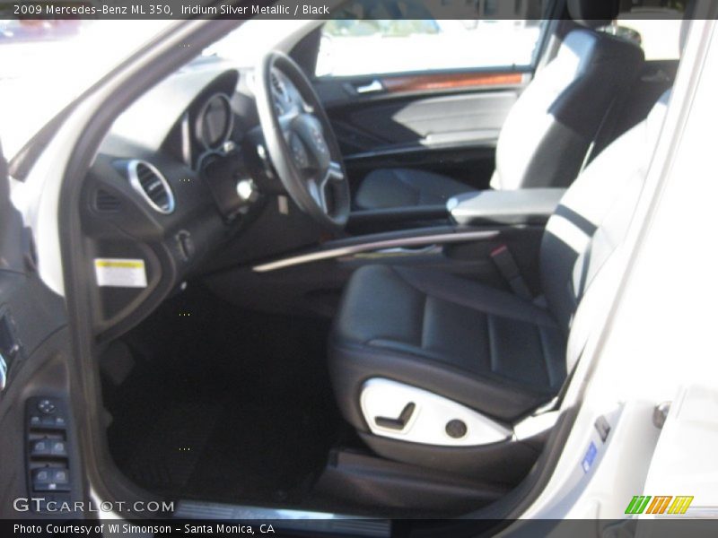 Iridium Silver Metallic / Black 2009 Mercedes-Benz ML 350