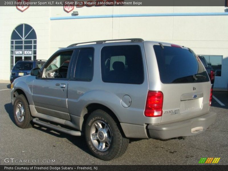 Silver Birch Metallic / Medium Parchment Beige 2003 Ford Explorer Sport XLT 4x4