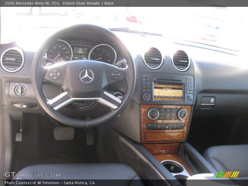 Iridium Silver Metallic / Black 2009 Mercedes-Benz ML 350