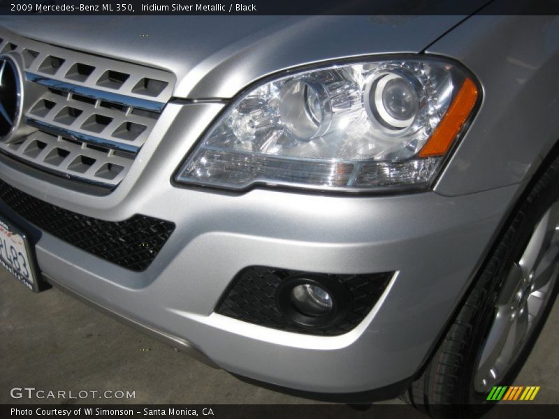 Iridium Silver Metallic / Black 2009 Mercedes-Benz ML 350