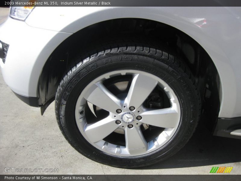 Iridium Silver Metallic / Black 2009 Mercedes-Benz ML 350