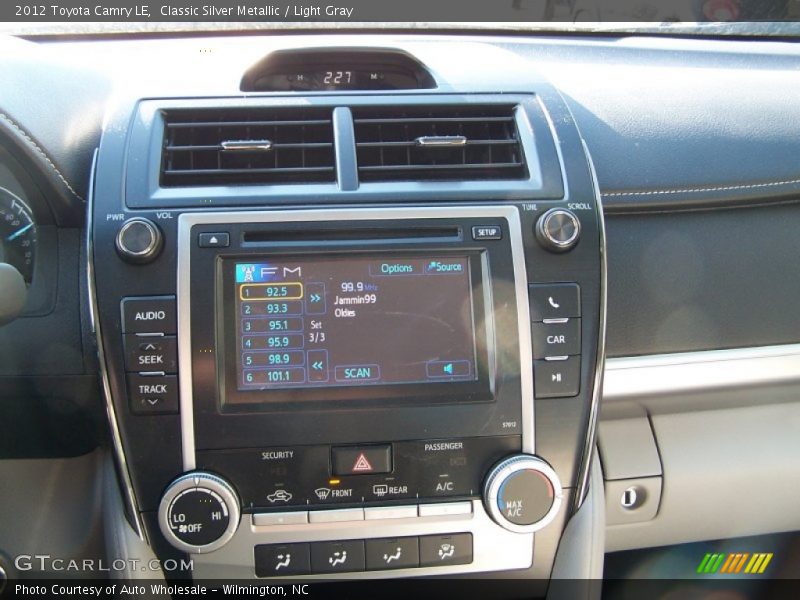 Classic Silver Metallic / Light Gray 2012 Toyota Camry LE