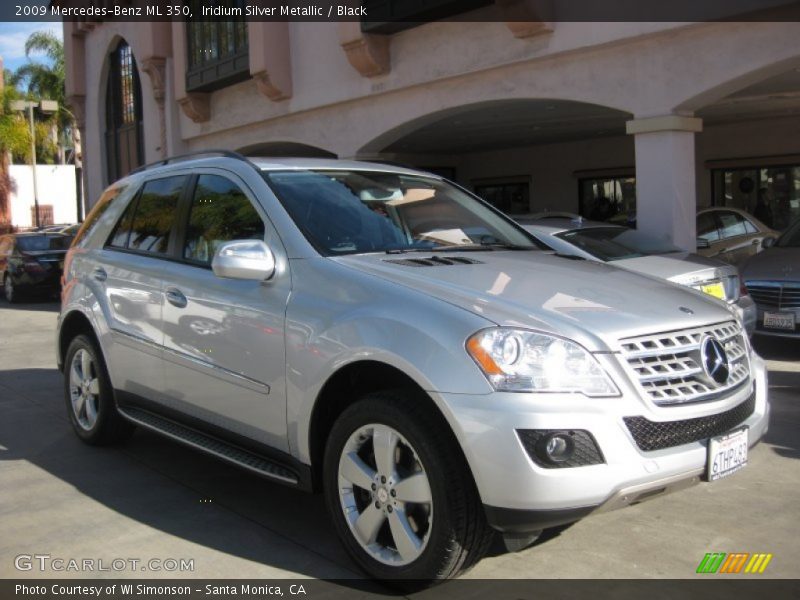 Iridium Silver Metallic / Black 2009 Mercedes-Benz ML 350