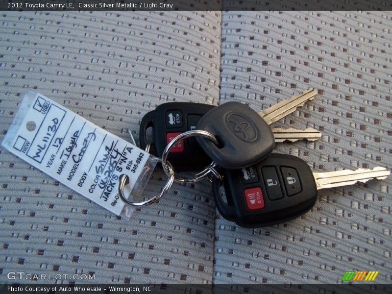 Classic Silver Metallic / Light Gray 2012 Toyota Camry LE