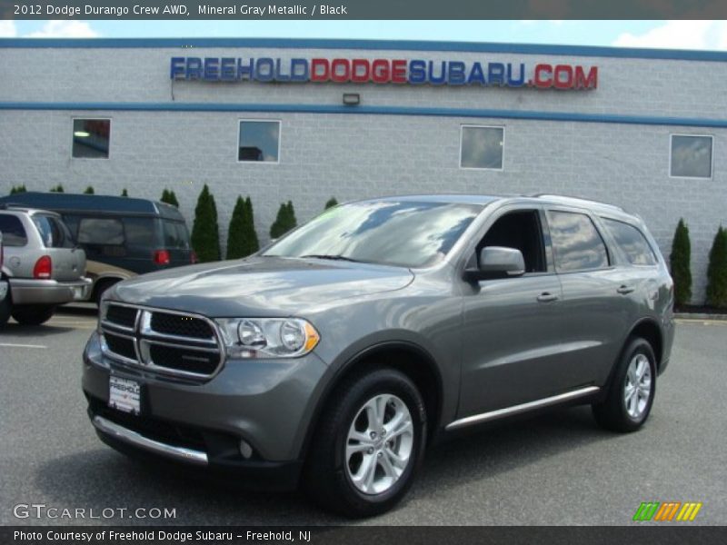 Mineral Gray Metallic / Black 2012 Dodge Durango Crew AWD