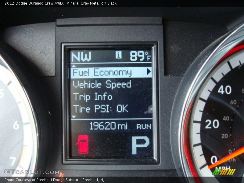 Mineral Gray Metallic / Black 2012 Dodge Durango Crew AWD