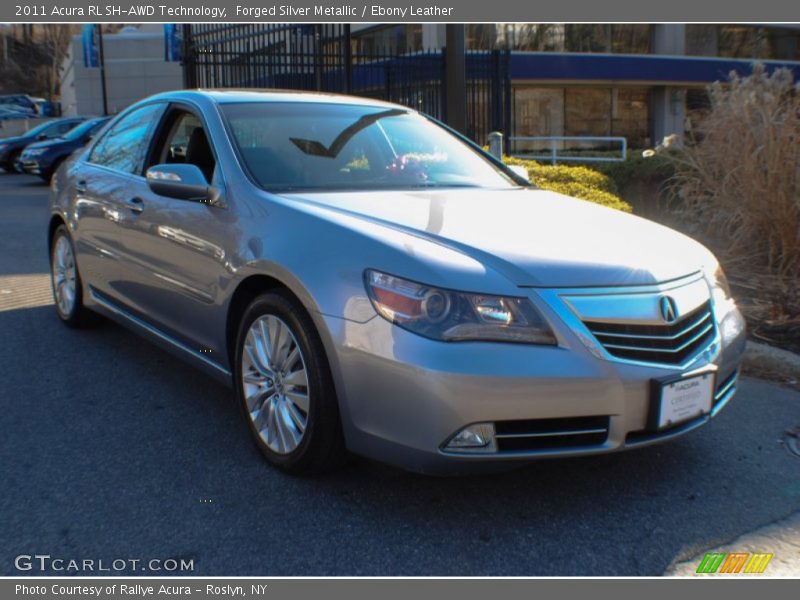 Forged Silver Metallic / Ebony Leather 2011 Acura RL SH-AWD Technology