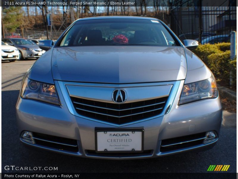 Forged Silver Metallic / Ebony Leather 2011 Acura RL SH-AWD Technology