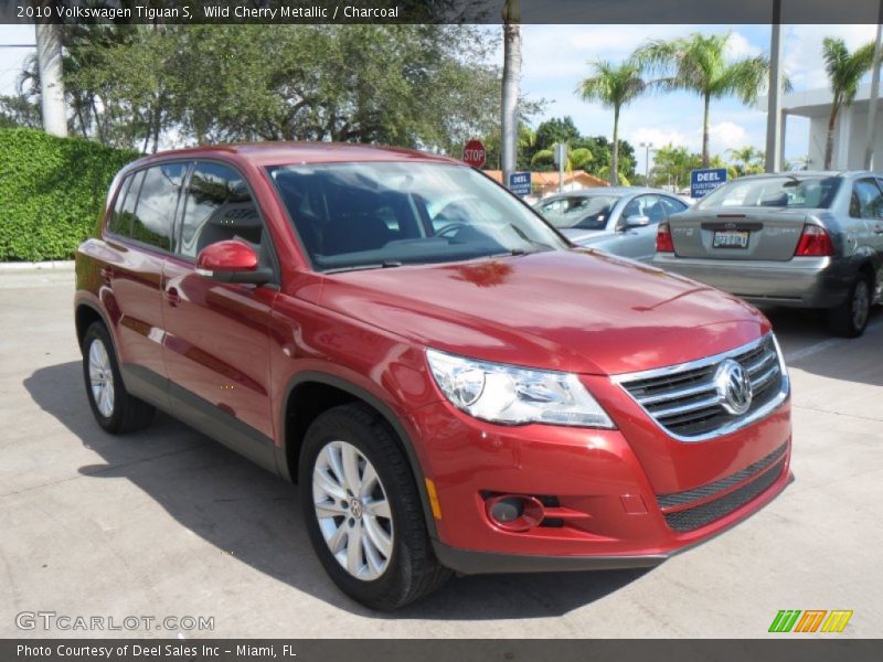 Wild Cherry Metallic / Charcoal 2010 Volkswagen Tiguan S
