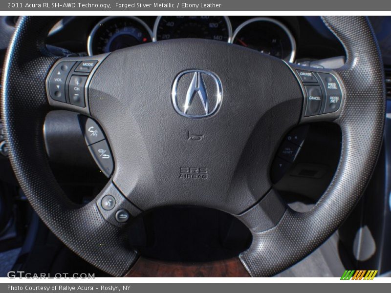 Forged Silver Metallic / Ebony Leather 2011 Acura RL SH-AWD Technology