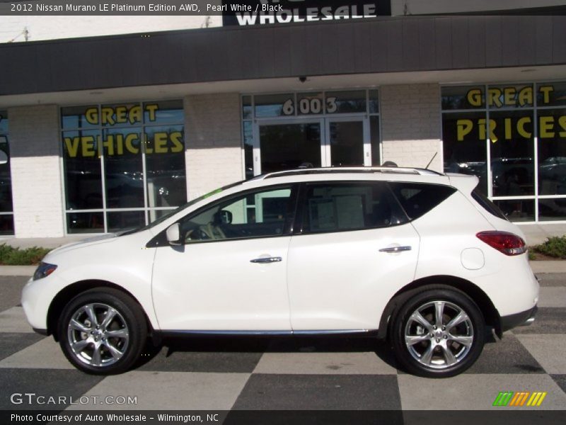 Pearl White / Black 2012 Nissan Murano LE Platinum Edition AWD