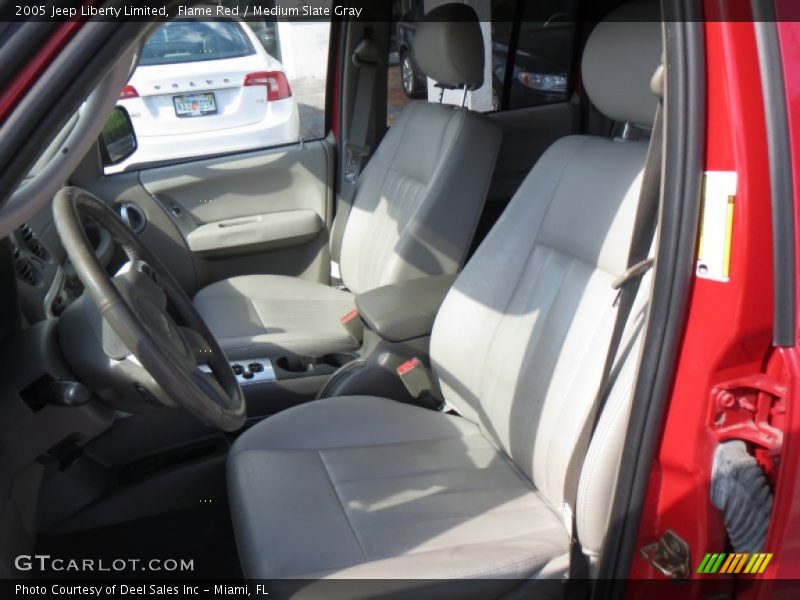 Flame Red / Medium Slate Gray 2005 Jeep Liberty Limited