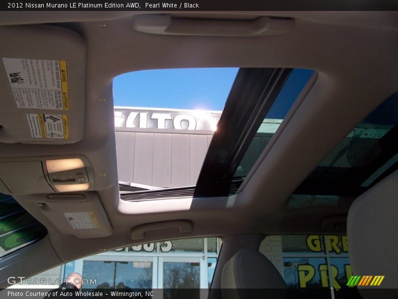 Pearl White / Black 2012 Nissan Murano LE Platinum Edition AWD