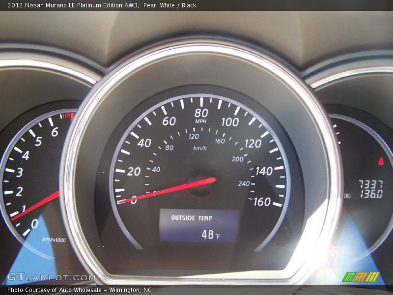 Pearl White / Black 2012 Nissan Murano LE Platinum Edition AWD