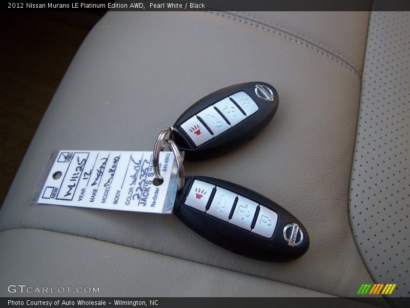 Pearl White / Black 2012 Nissan Murano LE Platinum Edition AWD
