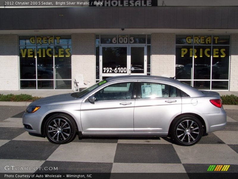 Bright Silver Metallic / Black 2012 Chrysler 200 S Sedan