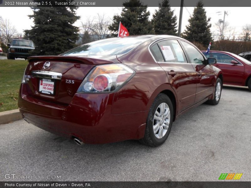 Tuscan Sun / Charcoal 2012 Nissan Altima 2.5 S