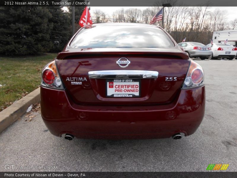 Tuscan Sun / Charcoal 2012 Nissan Altima 2.5 S