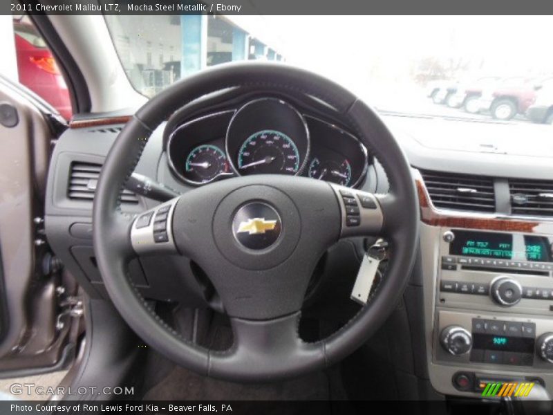 Mocha Steel Metallic / Ebony 2011 Chevrolet Malibu LTZ