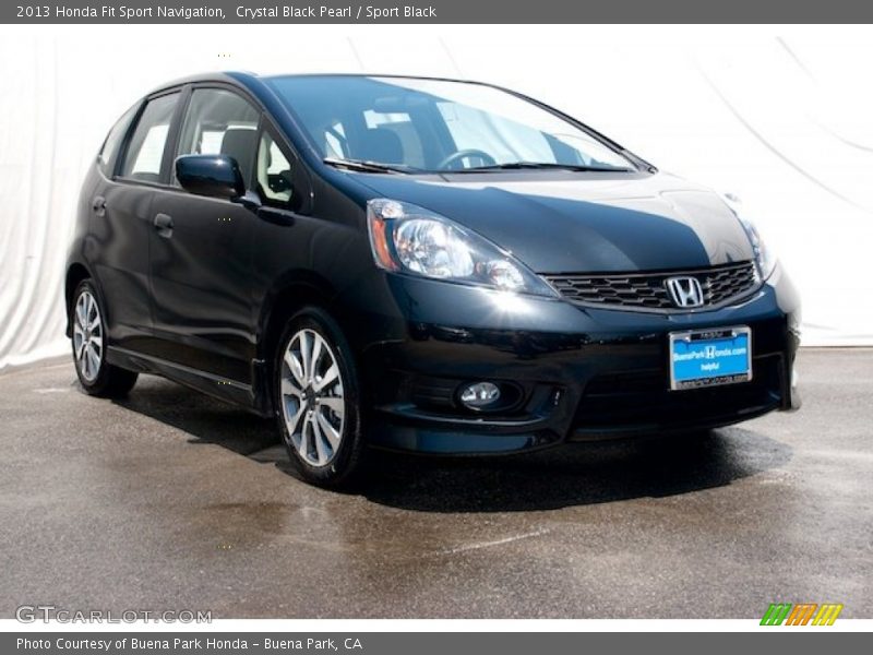 Crystal Black Pearl / Sport Black 2013 Honda Fit Sport Navigation