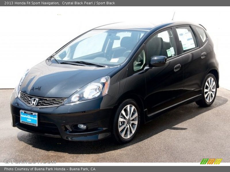 Crystal Black Pearl / Sport Black 2013 Honda Fit Sport Navigation