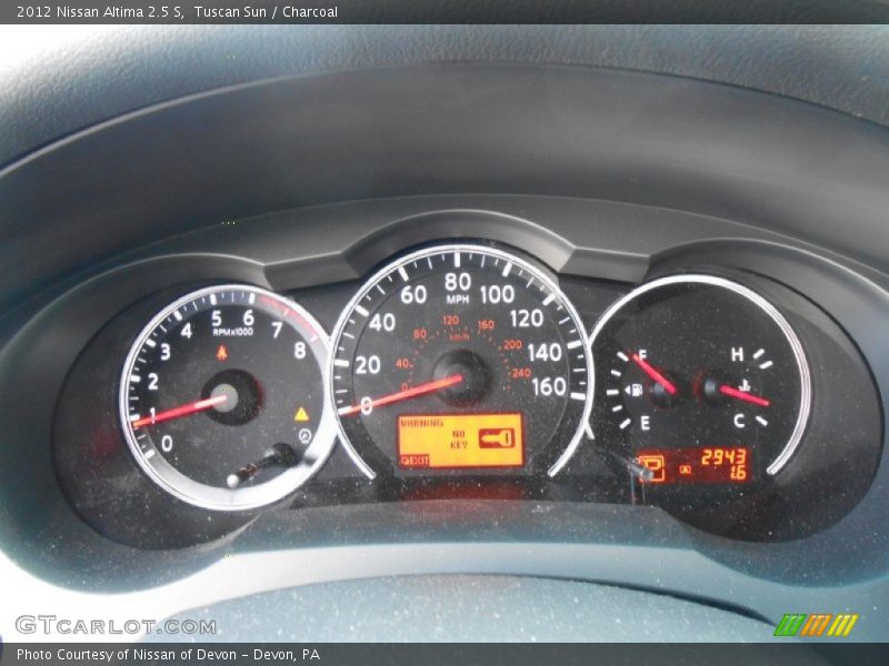 Tuscan Sun / Charcoal 2012 Nissan Altima 2.5 S