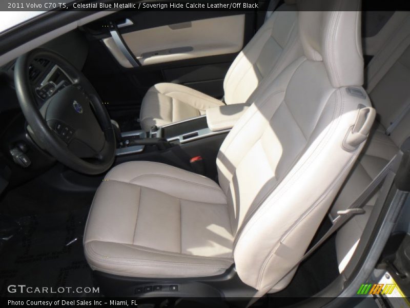 Celestial Blue Metallic / Soverign Hide Calcite Leather/Off Black 2011 Volvo C70 T5