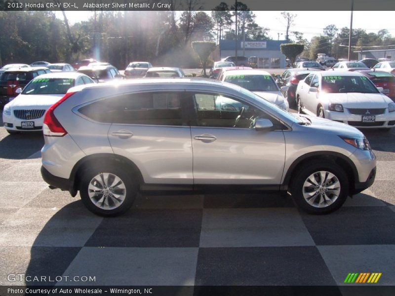 Alabaster Silver Metallic / Gray 2012 Honda CR-V EX-L