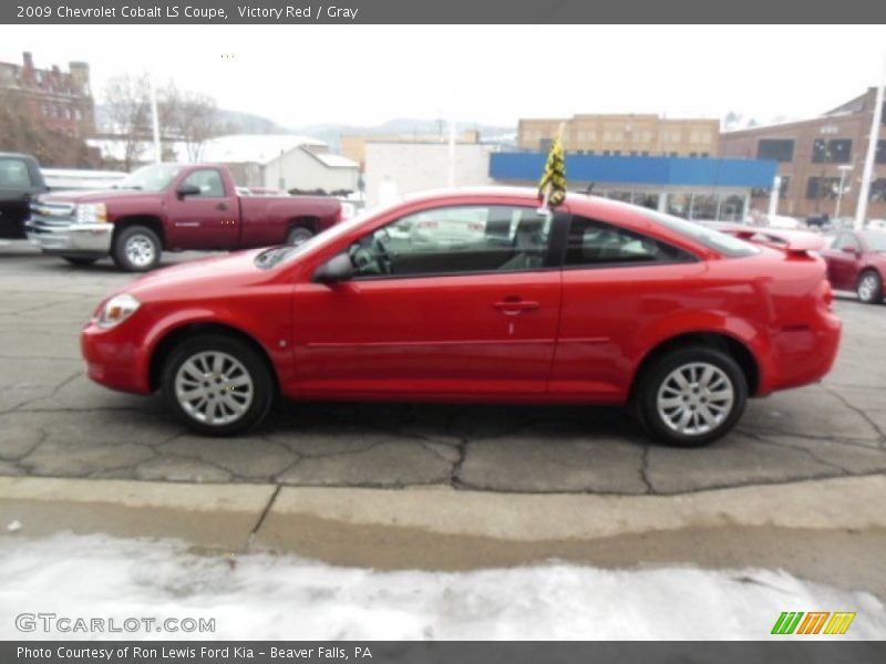 Victory Red / Gray 2009 Chevrolet Cobalt LS Coupe