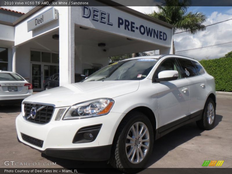 Ice White / Sandstone 2010 Volvo XC60 T6 AWD