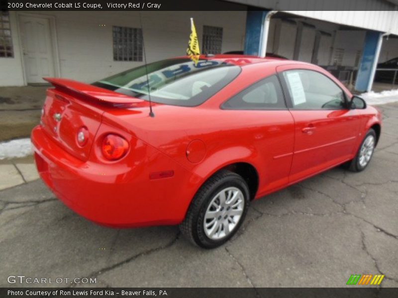 Victory Red / Gray 2009 Chevrolet Cobalt LS Coupe