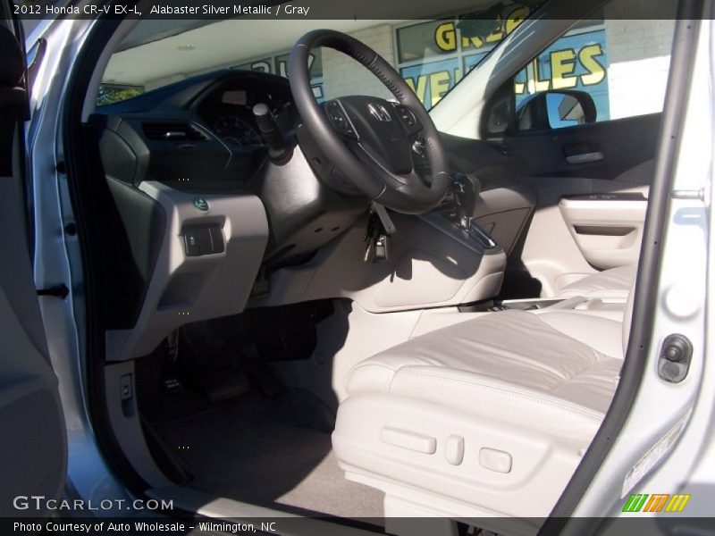 Alabaster Silver Metallic / Gray 2012 Honda CR-V EX-L