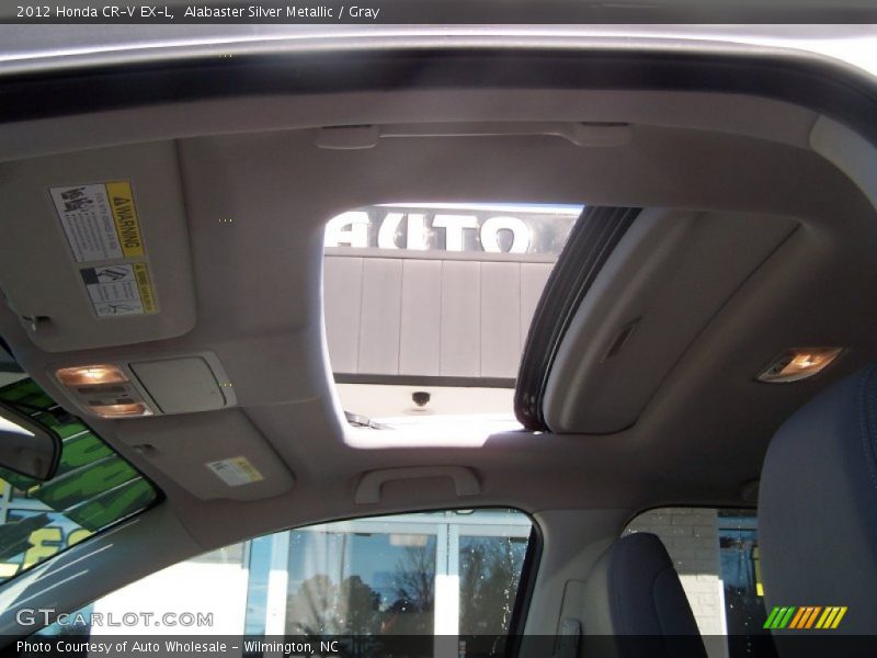 Alabaster Silver Metallic / Gray 2012 Honda CR-V EX-L