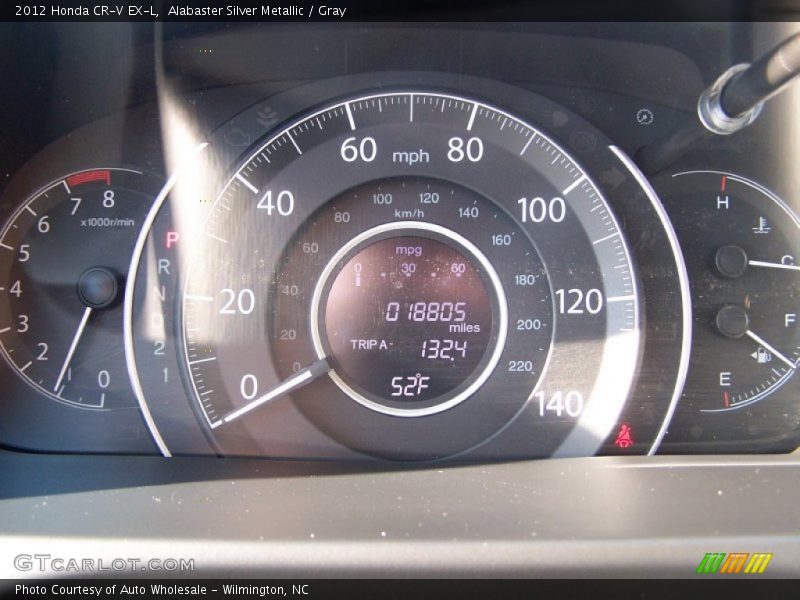 Alabaster Silver Metallic / Gray 2012 Honda CR-V EX-L