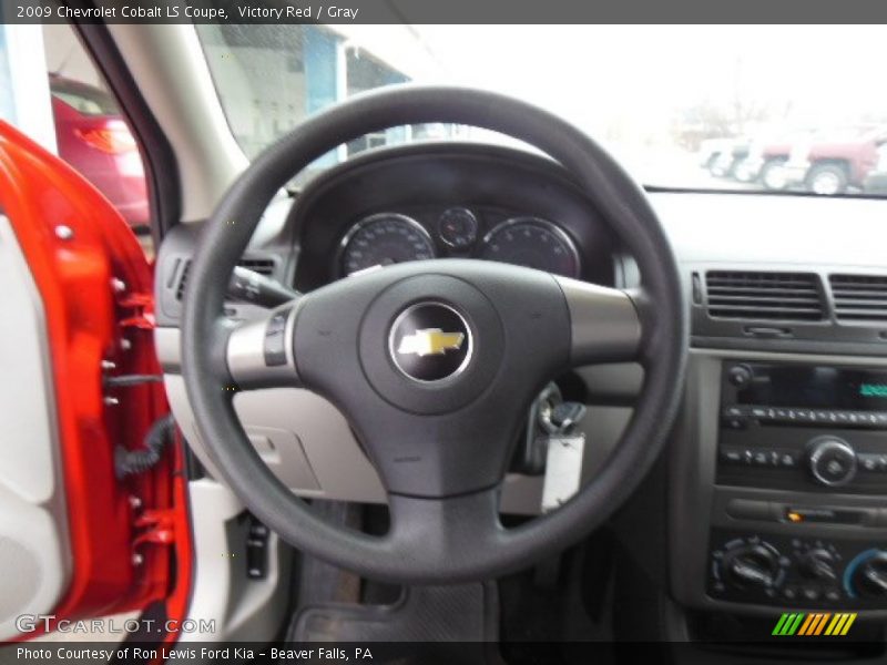Victory Red / Gray 2009 Chevrolet Cobalt LS Coupe