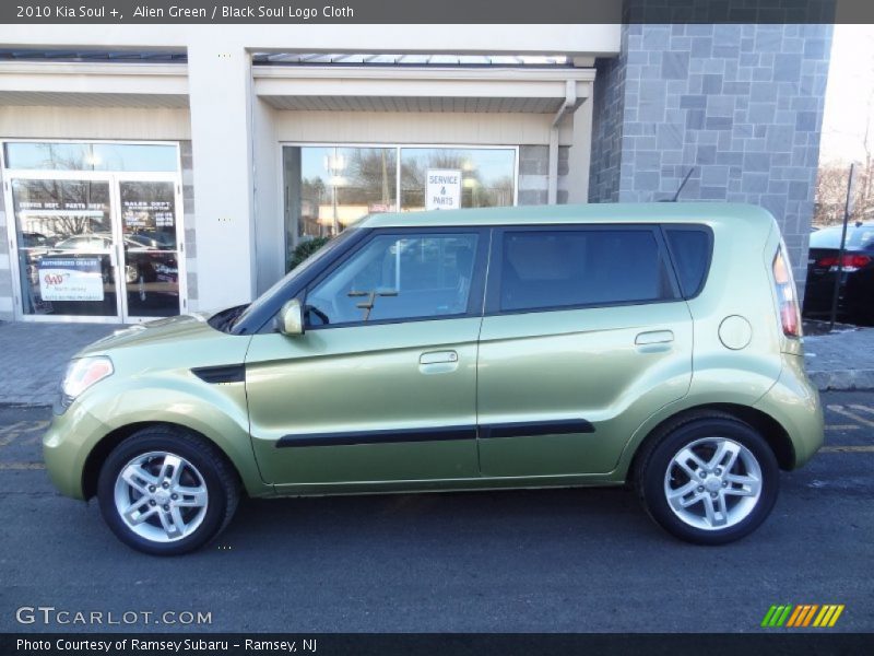 Alien Green / Black Soul Logo Cloth 2010 Kia Soul +