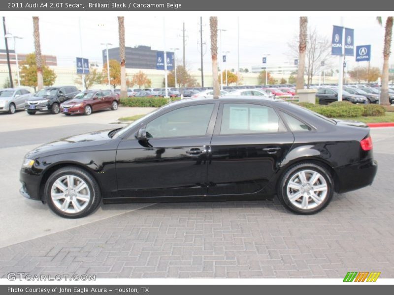 Brilliant Black / Cardamom Beige 2011 Audi A4 2.0T Sedan