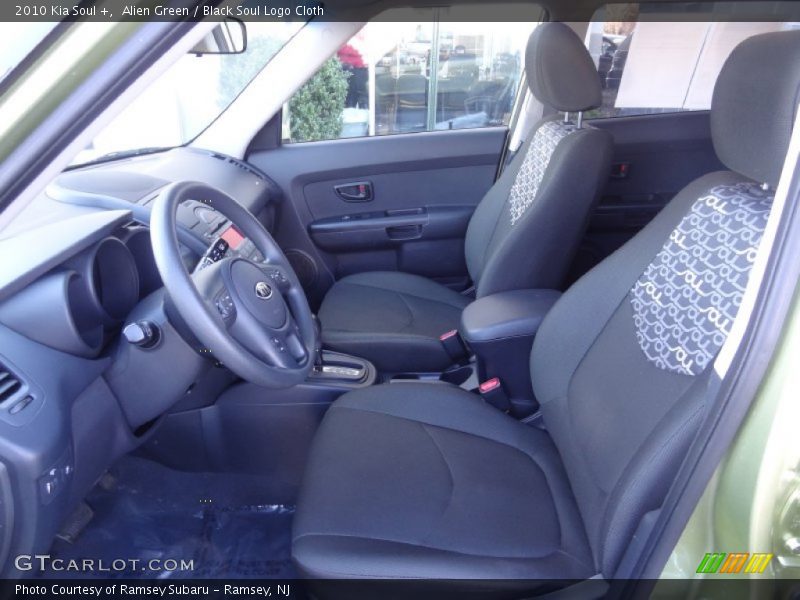 Alien Green / Black Soul Logo Cloth 2010 Kia Soul +