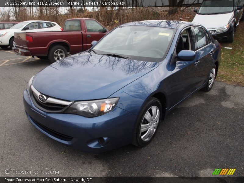 Marine Blue Pearl / Carbon Black 2011 Subaru Impreza 2.5i Sedan