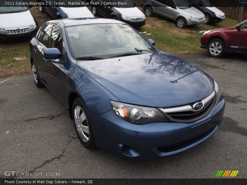 Marine Blue Pearl / Carbon Black 2011 Subaru Impreza 2.5i Sedan