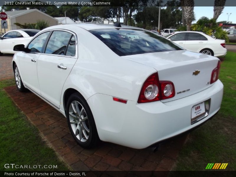 Summit White / Cocoa/Cashmere 2012 Chevrolet Malibu LTZ