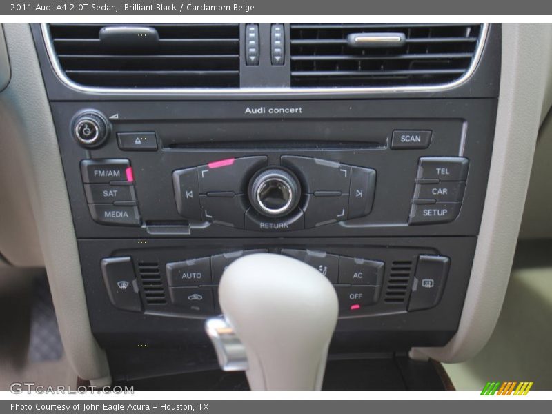Brilliant Black / Cardamom Beige 2011 Audi A4 2.0T Sedan