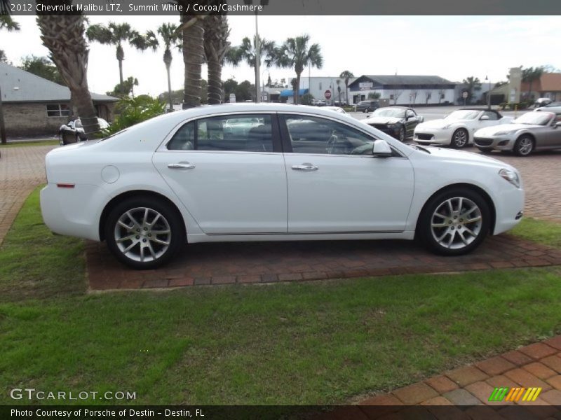 Summit White / Cocoa/Cashmere 2012 Chevrolet Malibu LTZ
