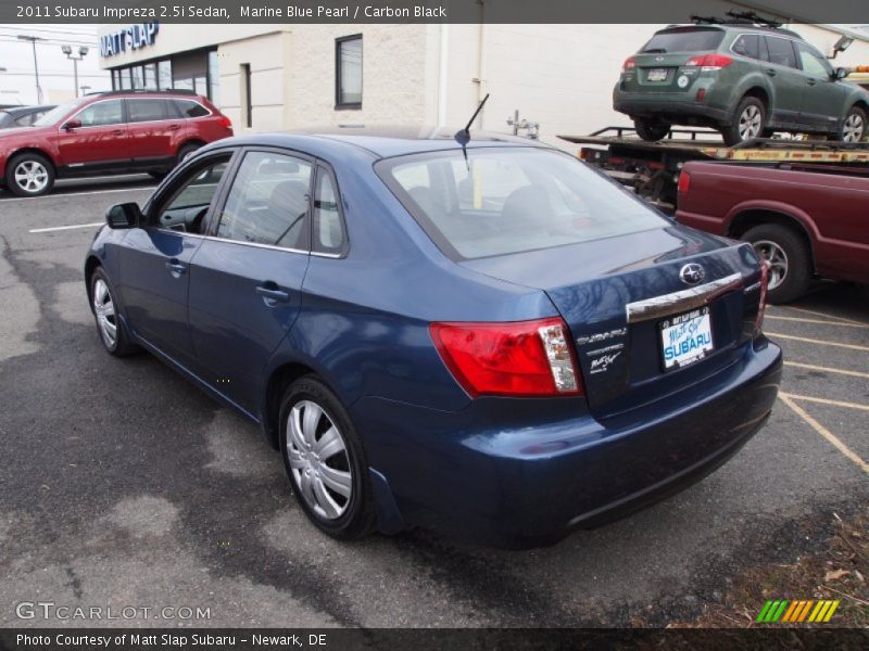 Marine Blue Pearl / Carbon Black 2011 Subaru Impreza 2.5i Sedan