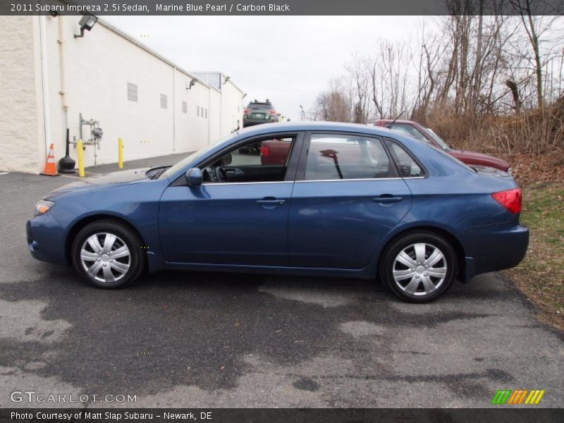 Marine Blue Pearl / Carbon Black 2011 Subaru Impreza 2.5i Sedan