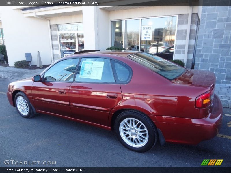 Regatta Red Pearl / Gray 2003 Subaru Legacy L Sedan