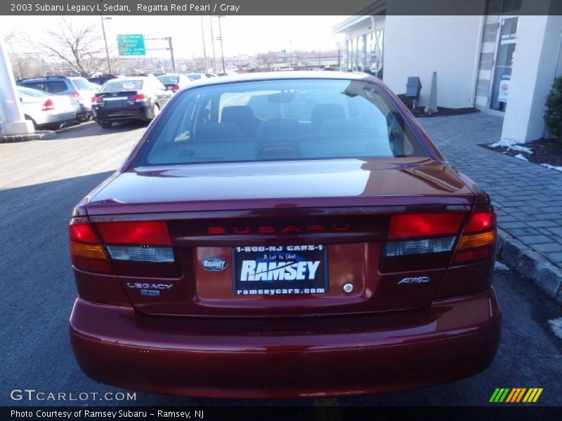 Regatta Red Pearl / Gray 2003 Subaru Legacy L Sedan