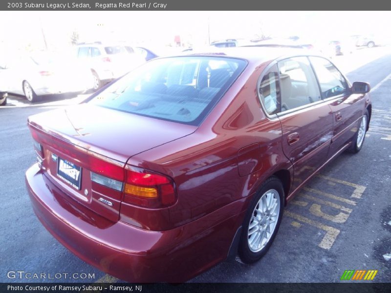 Regatta Red Pearl / Gray 2003 Subaru Legacy L Sedan