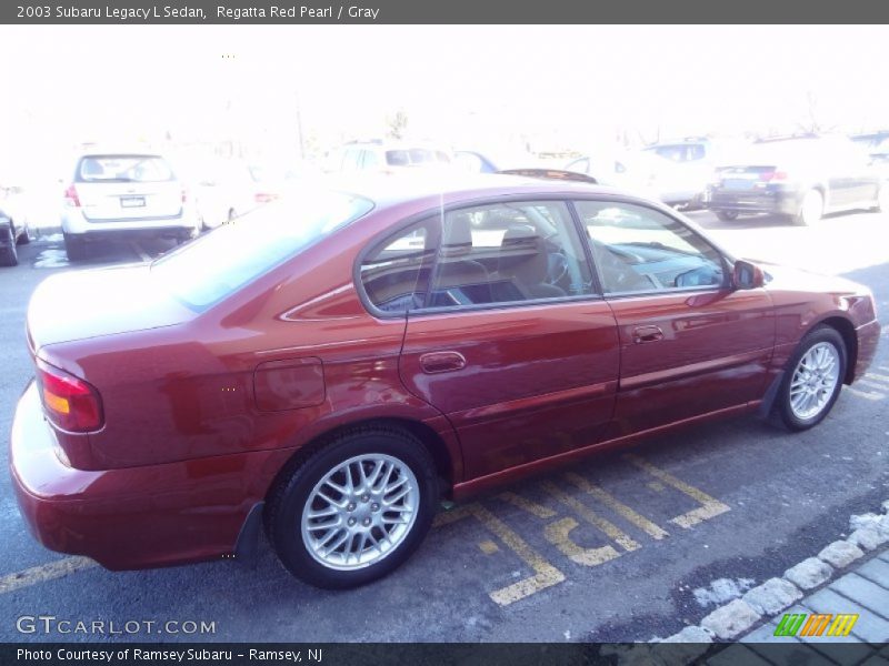 Regatta Red Pearl / Gray 2003 Subaru Legacy L Sedan