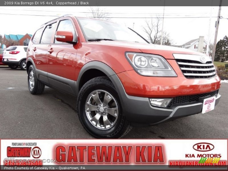 Copperhead / Black 2009 Kia Borrego EX V6 4x4
